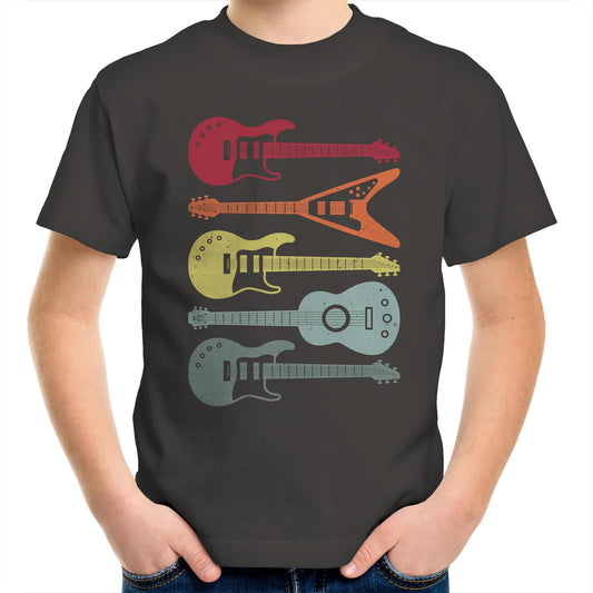 Retro Guitars - Kids Youth T-Shirt