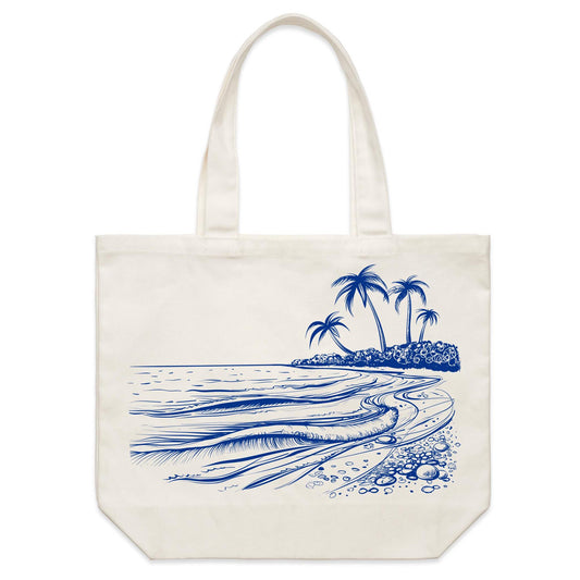 Surf Beach - Shoulder Canvas Tote Bag Default Title Shoulder Tote Bag Summer Surf