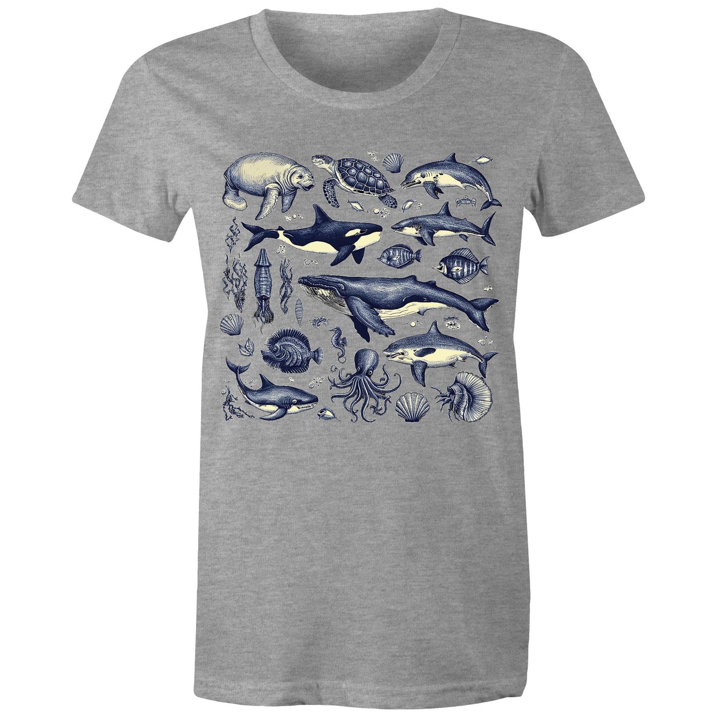 Sea Creatures - Womens T-shirt