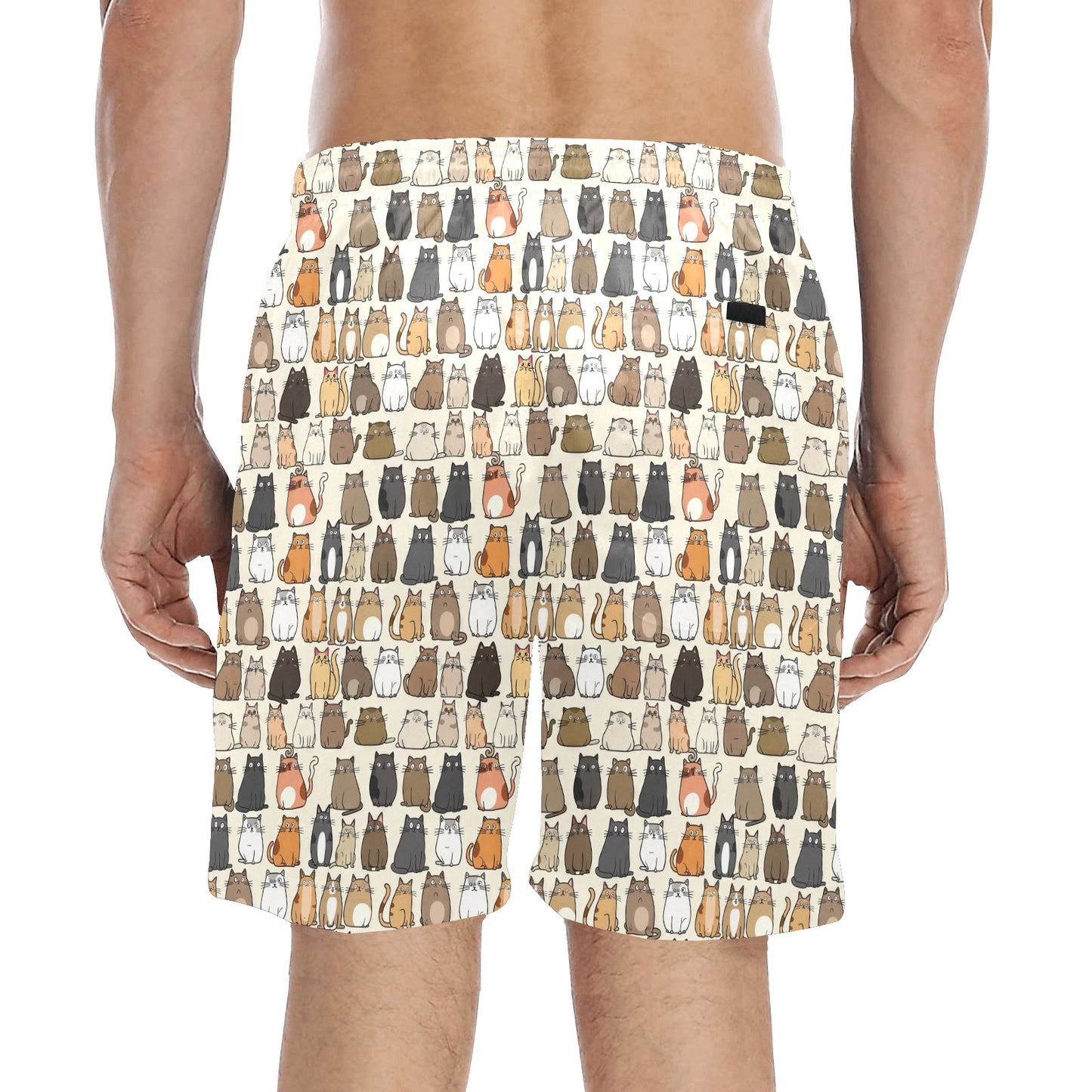 Lots Of Cats - Men's Mid-Length Beach Shorts