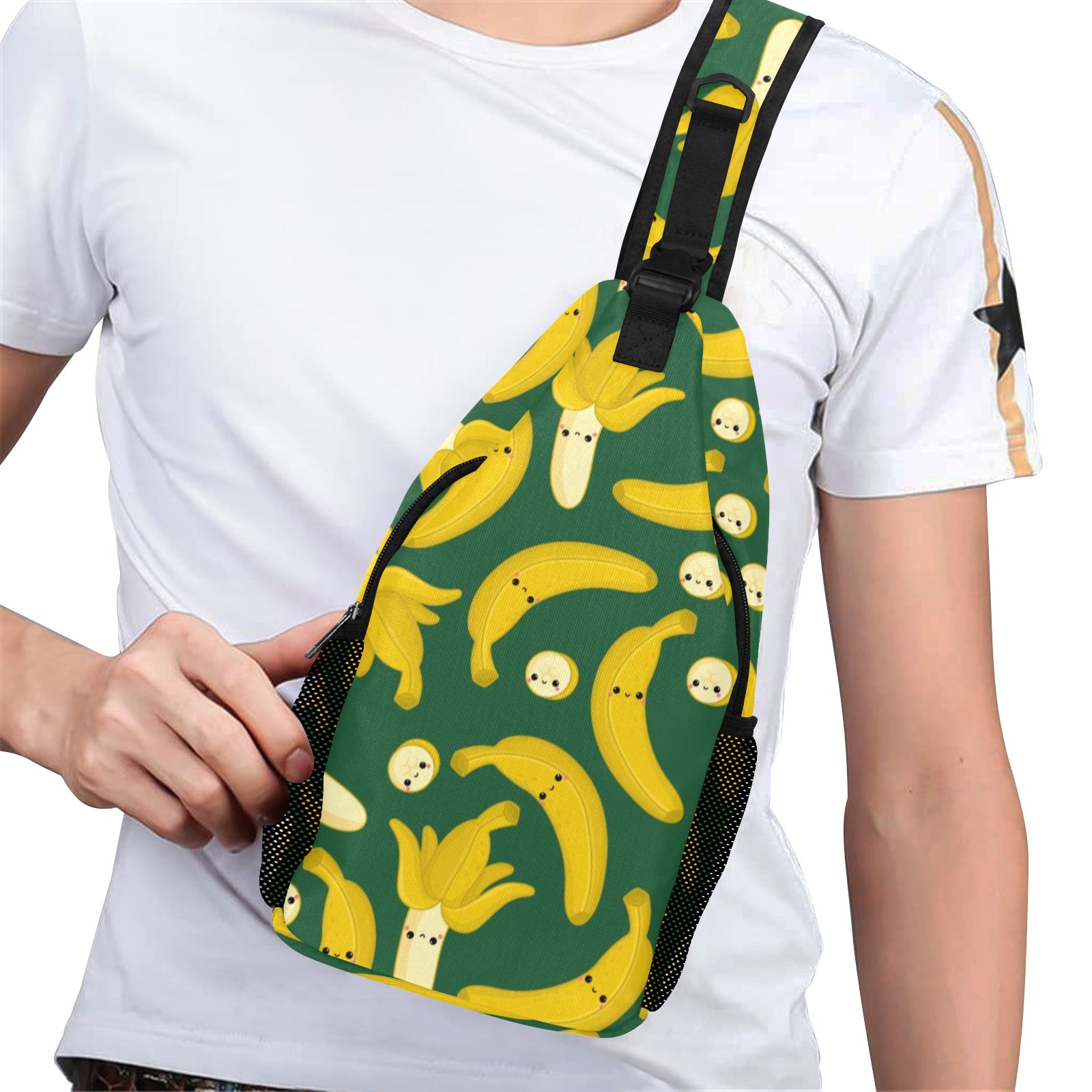 Happy Bananas - Cross-Body Chest Bag Cross-Body Chest Bag Printed Offshore