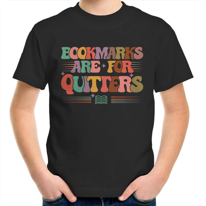 Bookmarks Are For Quitters - Kids Youth T-Shirt