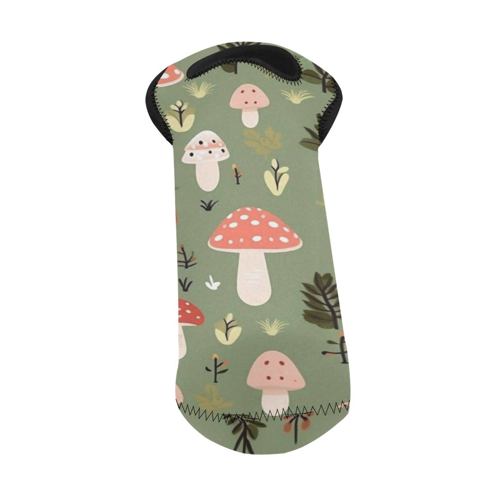 Toadstools - Neoprene Wine Bag