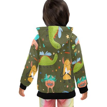 Monsters - Junior Girls Zip up Hoodie