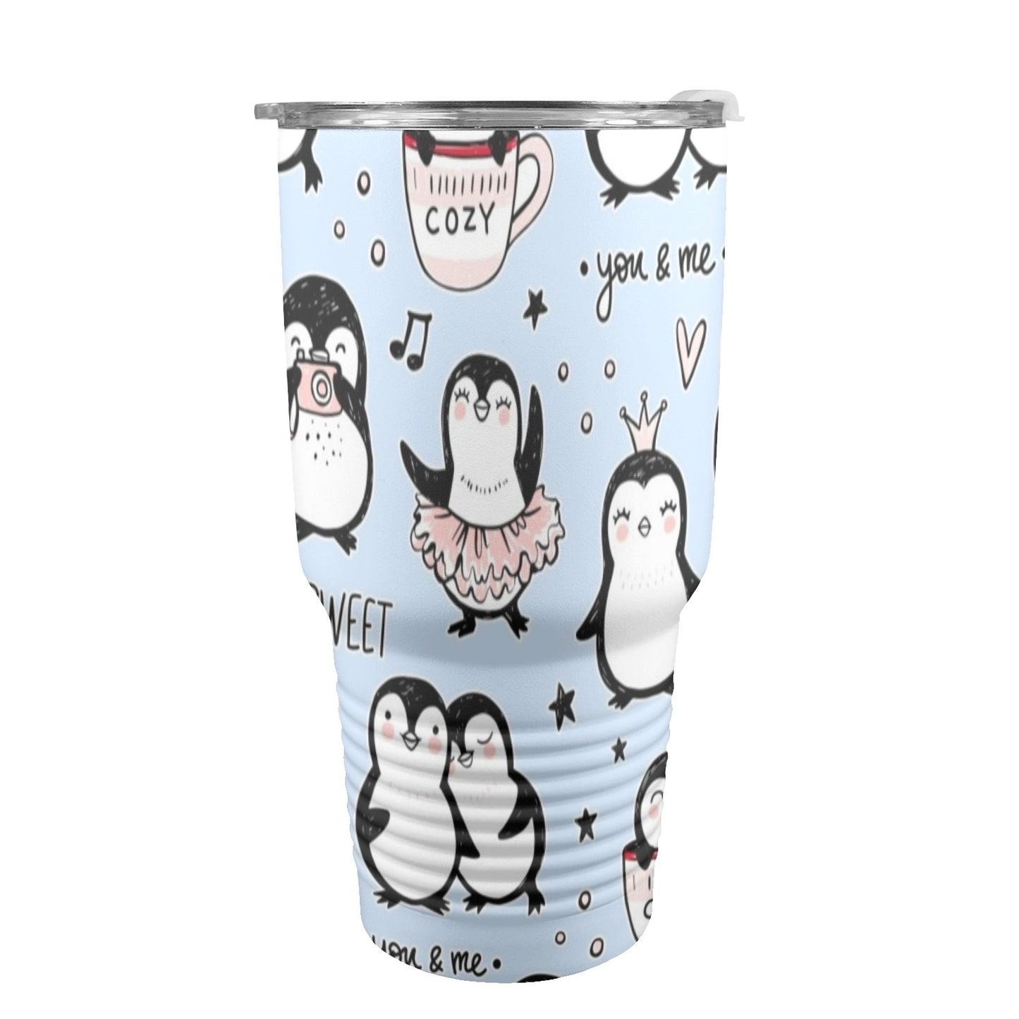 Penguin Love - 30oz Insulated Stainless Steel Mobile Tumbler