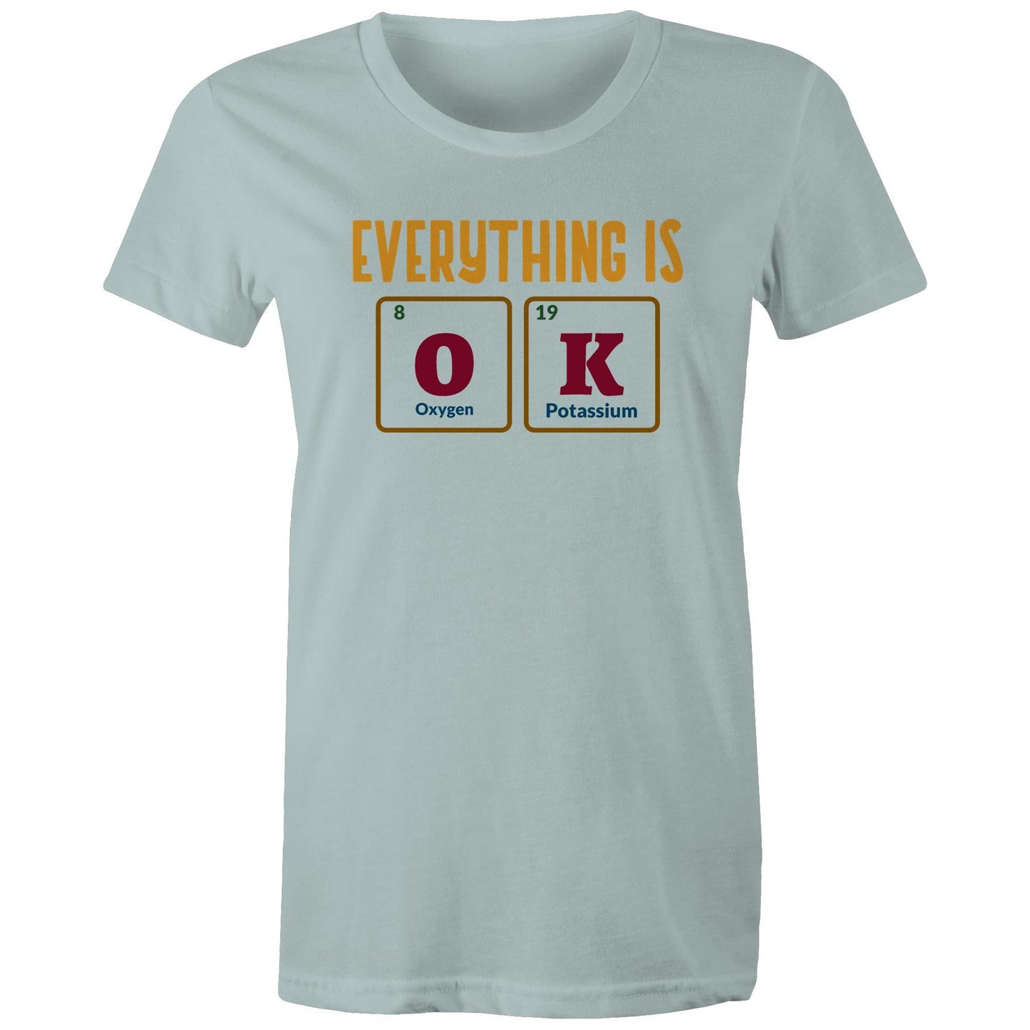 Everything Is OK, Periodic Table - Womens T-shirt