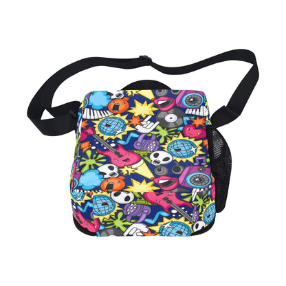 Sticker Music - Crossbody Lunch Bag for Kids Kids Crossbody Lunch Bag