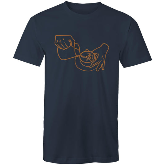 Barista Pouring Coffee - Mens T-Shirt