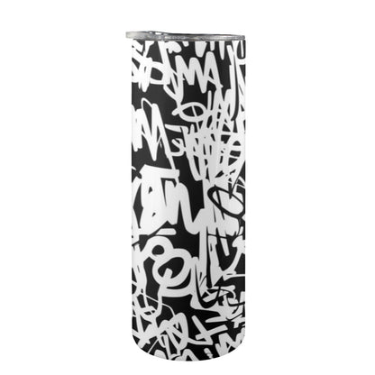 Graffiti - 20oz Tall Skinny Tumbler with Lid and Straw