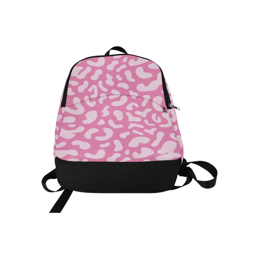 Pink Leopard - Fabric Backpack for Adult Adult Casual Backpack animal Printed Offshore