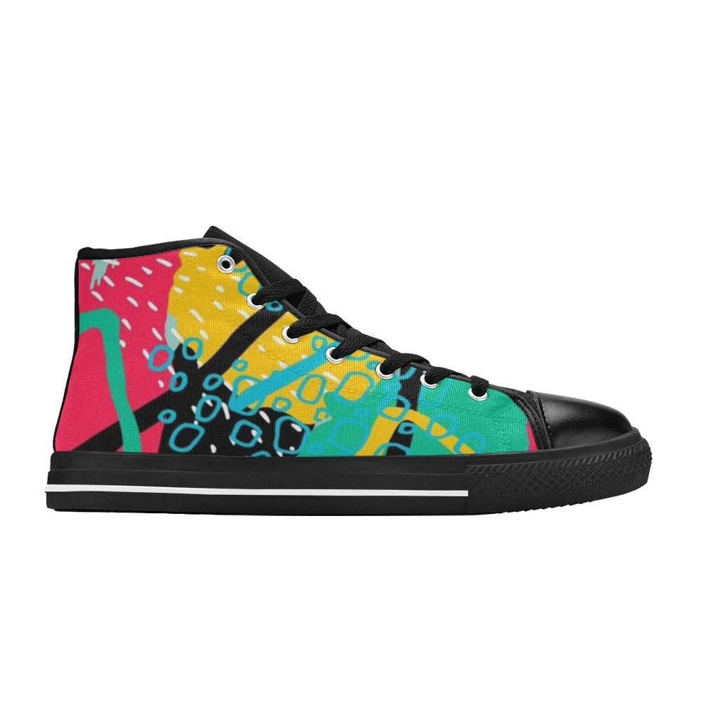 Bright And Colourful - Kids High Top Canvas Shoes Kids High Top Canvas Shoes Printed Offshore