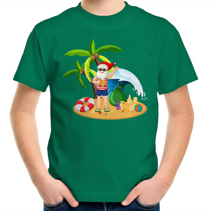 Summer Surf Santa - Kids Youth T-Shirt