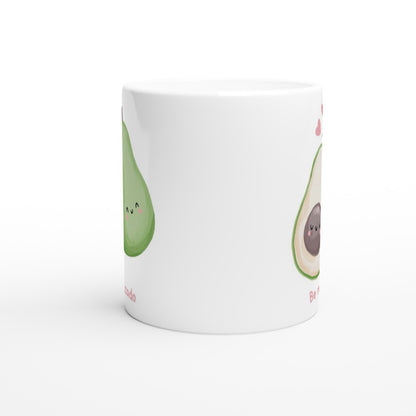 Be My Avocado - White 11oz Ceramic Mug White 11oz Mug food Globally Fulfilled love