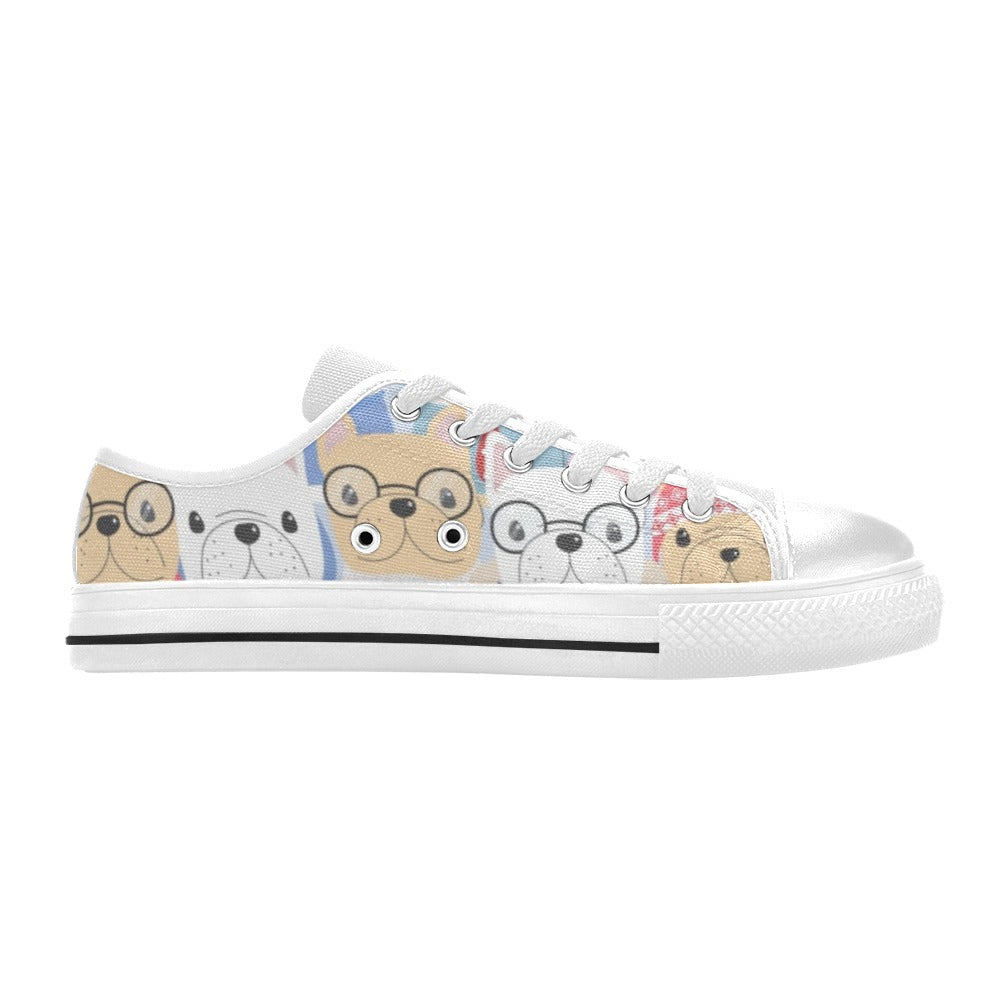 Dog Crowd - Women's Classic Canvas Shoes