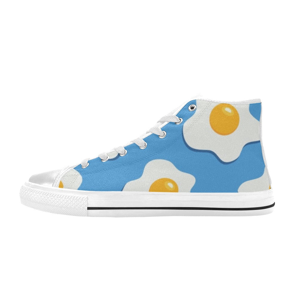 Fried Eggs - Kids High Top Canvas Shoes Kids High Top Canvas Shoes Printed Offshore