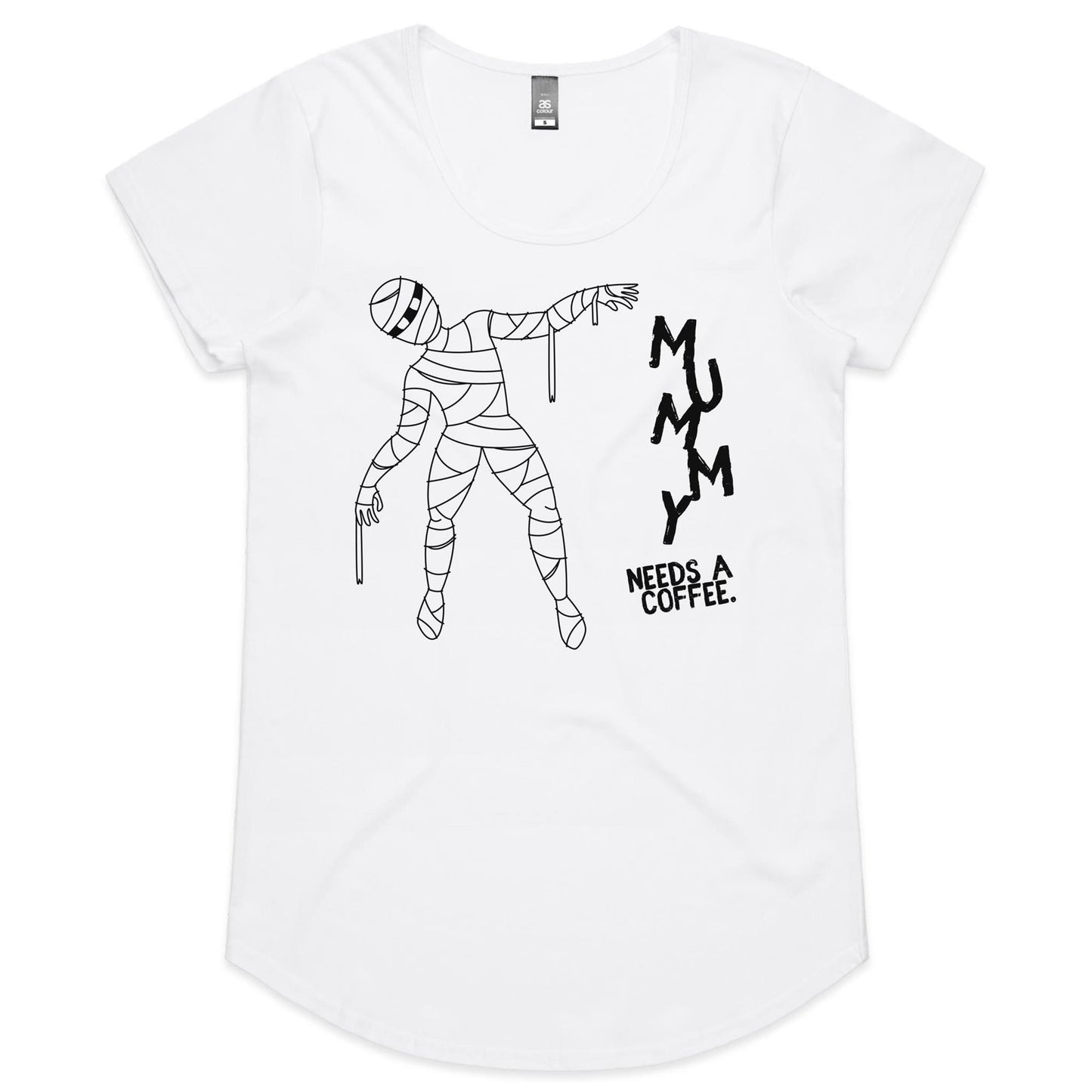 Mummy Needs A Coffee - Womens Scoop Neck T-Shirt