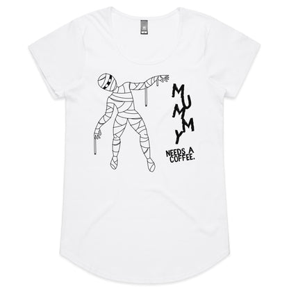 Mummy Needs A Coffee - Womens Scoop Neck T-Shirt