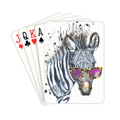 Cool Zebra - Playing Cards 2.5"x3.5" Playing Card 2.5"x3.5"