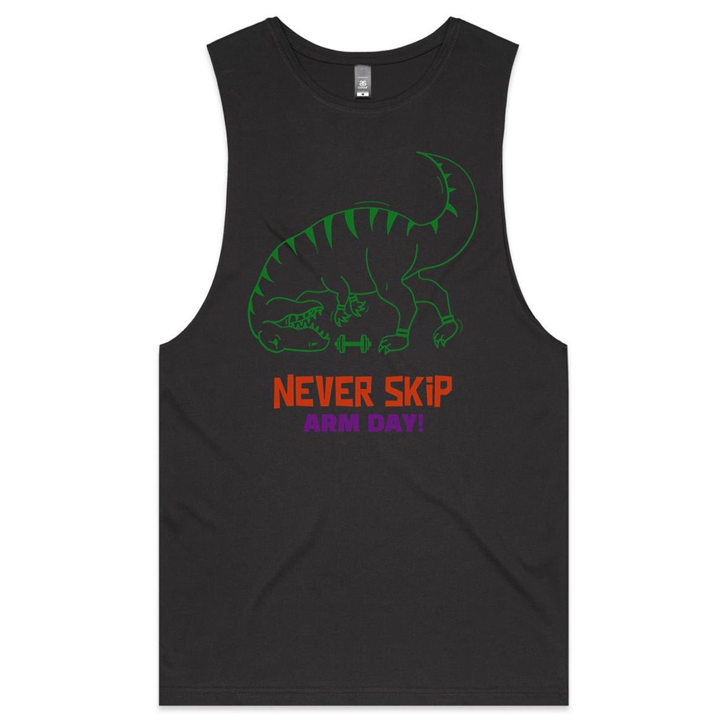 Never Skip Arm Day, T-Rex - Tank Top Tee