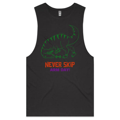 Never Skip Arm Day, T-Rex - Tank Top Tee