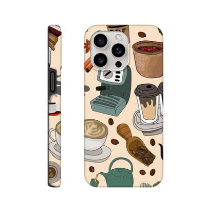 All The Coffee - Phone Tough Case iPhone 15 Pro Max Phone Case Coffee Globally Fulfilled