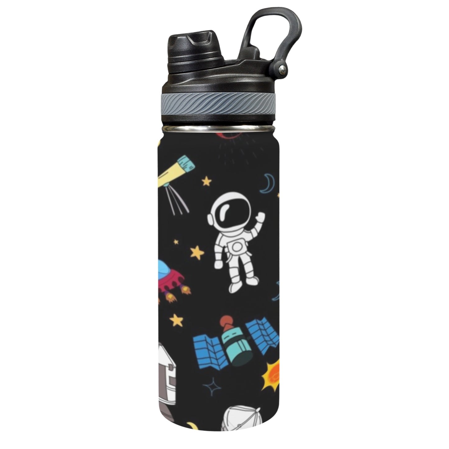 Kids Space - Insulated Water Bottle with Dual-Use Lid (18oz) Insulated Water Bottle with Dual-Use Lid (18oz) Printed Offshore