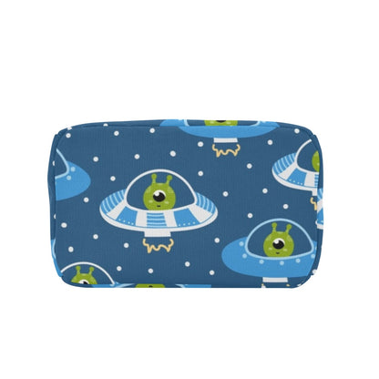 Cute Aliens in UFOs - Lunch Bag