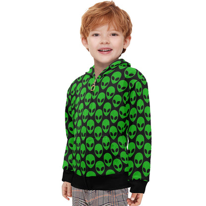 Aliens - Junior Boys Zip Up Hoodie