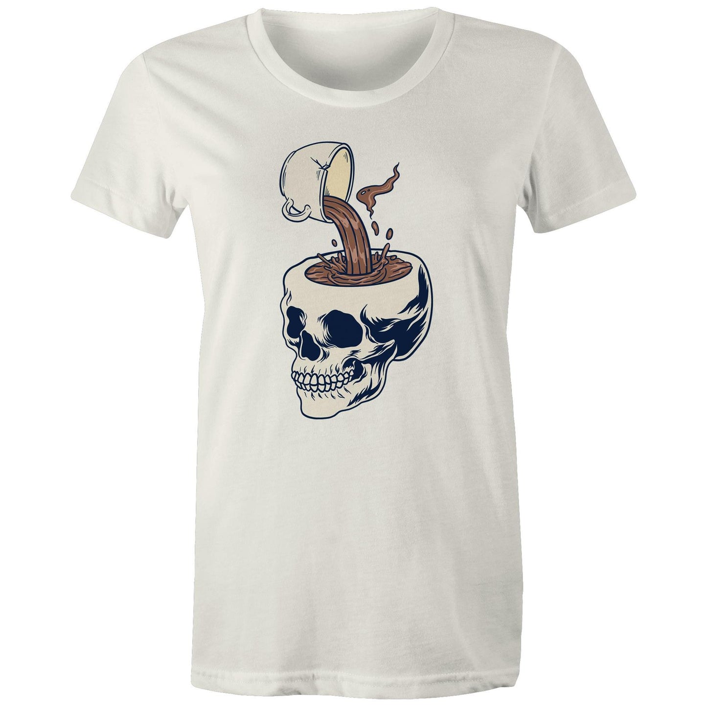 Coffee Skull - Womens T-shirt