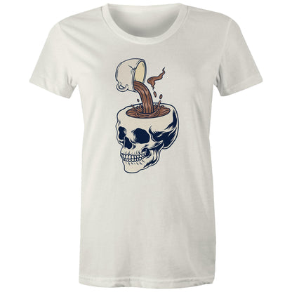 Coffee Skull - Womens T-shirt