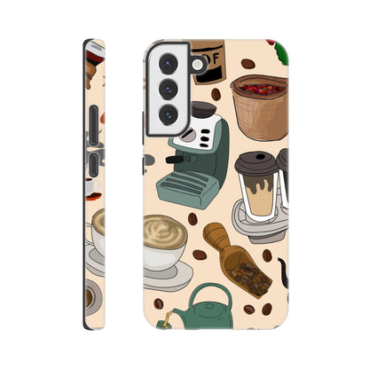 All The Coffee - Phone Tough Case Galaxy S22 Plus Phone Case Coffee Globally Fulfilled