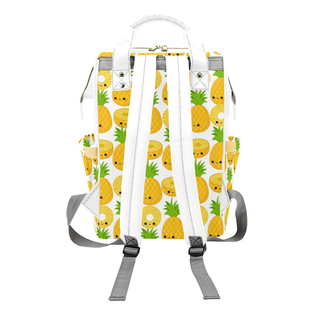 Happy Pineapples - Multifunction Backpack Multifunction Backpack Food Printed Offshore