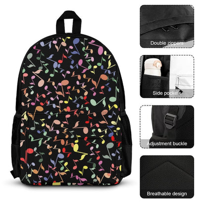 Quavers, Music Notes - School Backpack Three Piece Set