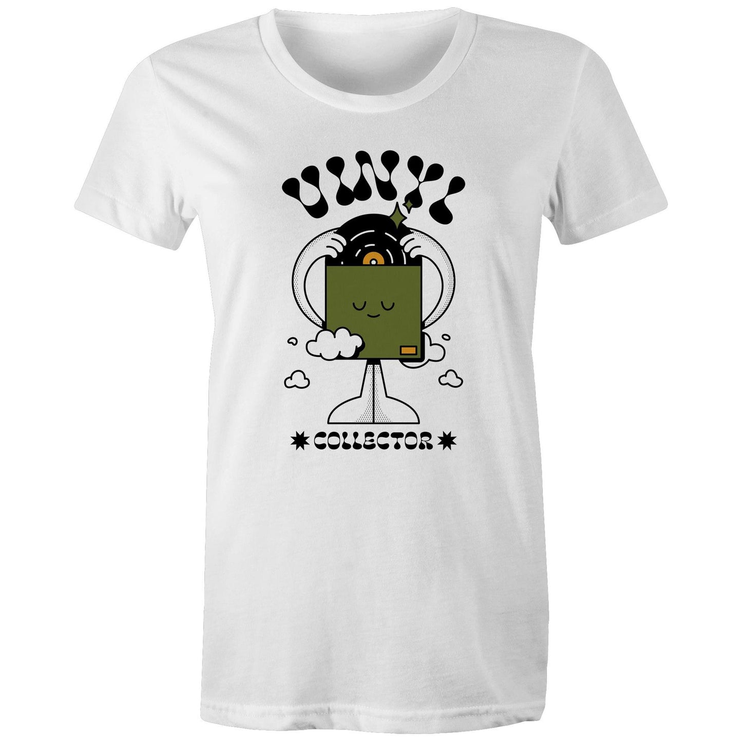 Vinyl Collector, Records - Womens T-shirt