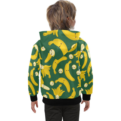 Happy Bananas - Senior Boys Zip Up Hoodie