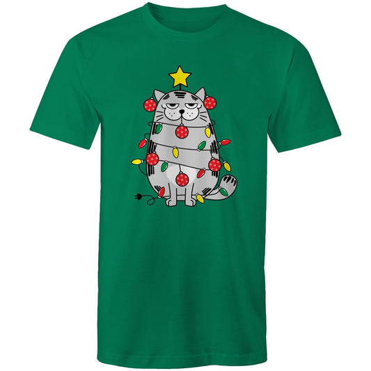 Christmas Cat - Mens T-Shirt