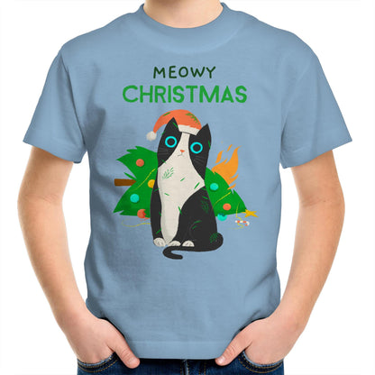 Meowy Christmas - Kids Youth T-Shirt