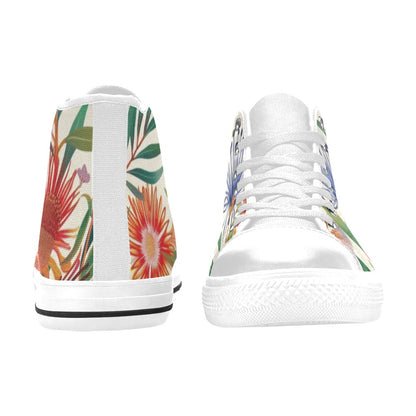 Australian Native Flora - Women's High Top Canvas Shoes