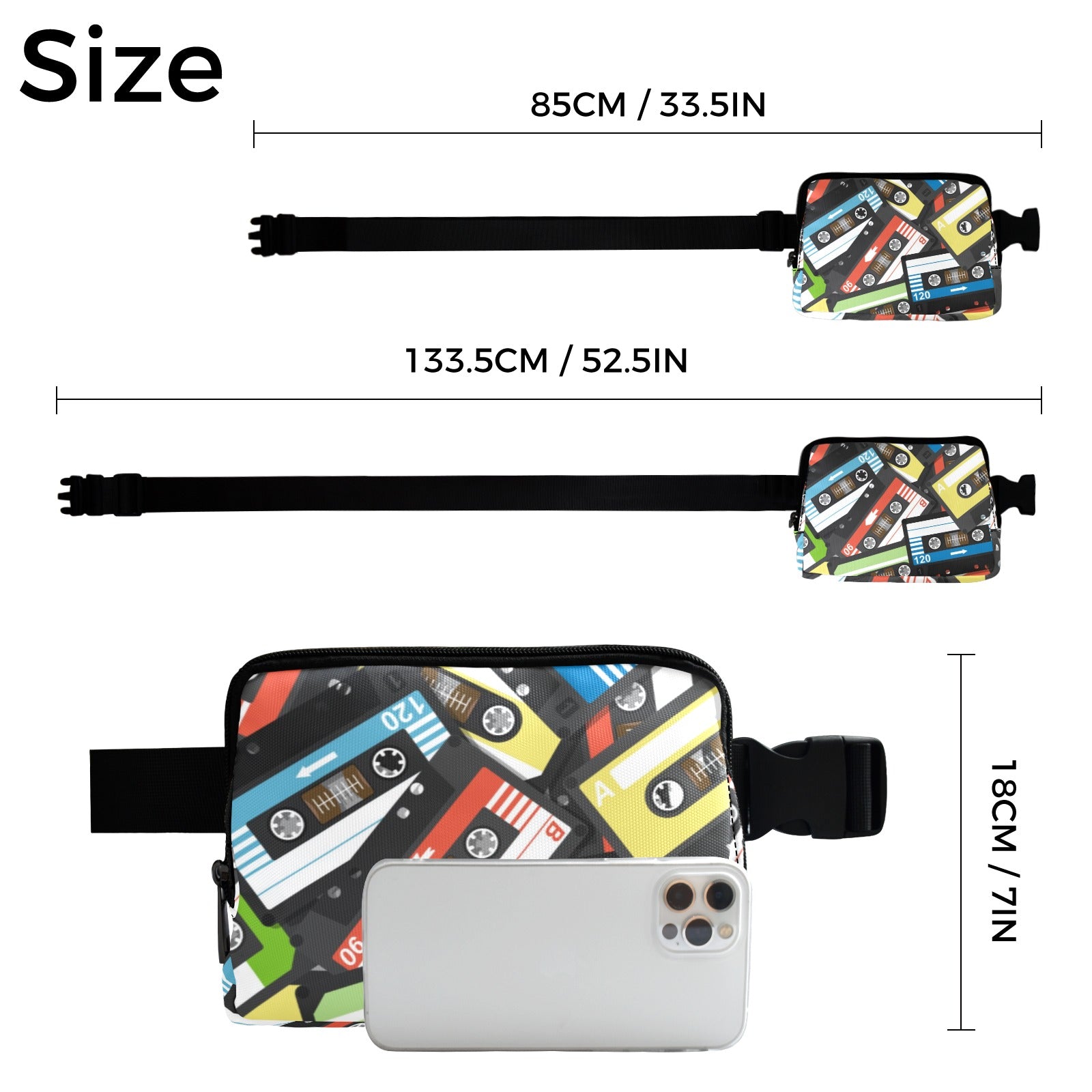 Cassette Tapes - Belt Bag Belt Bag Music Retro