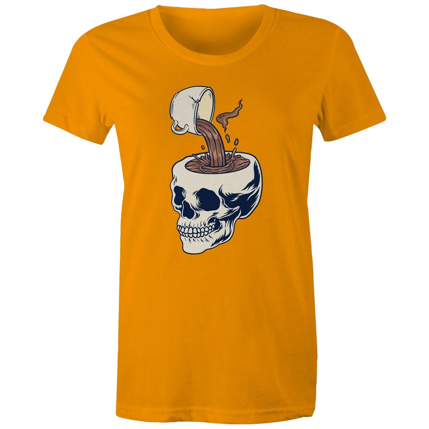 Coffee Skull - Womens T-shirt