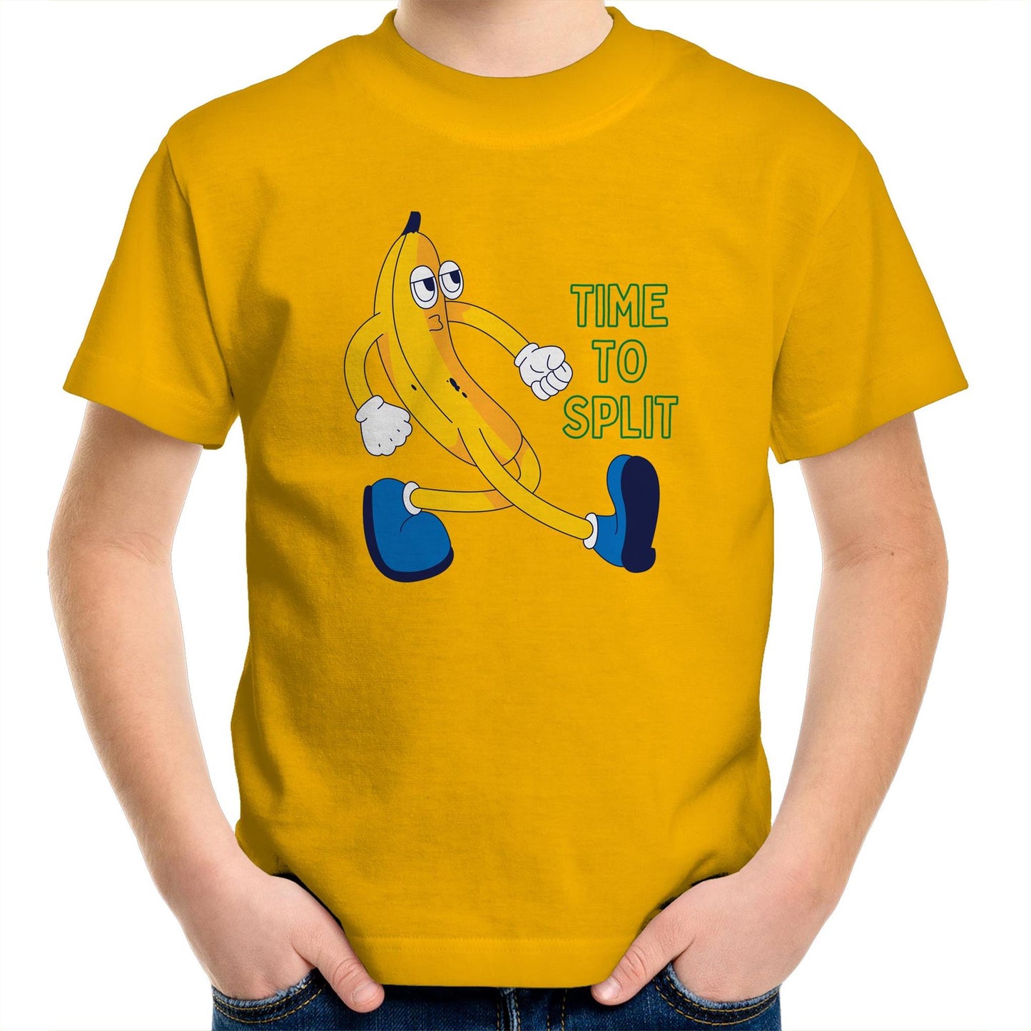 Banana, Time To Split - Kids Youth T-Shirt