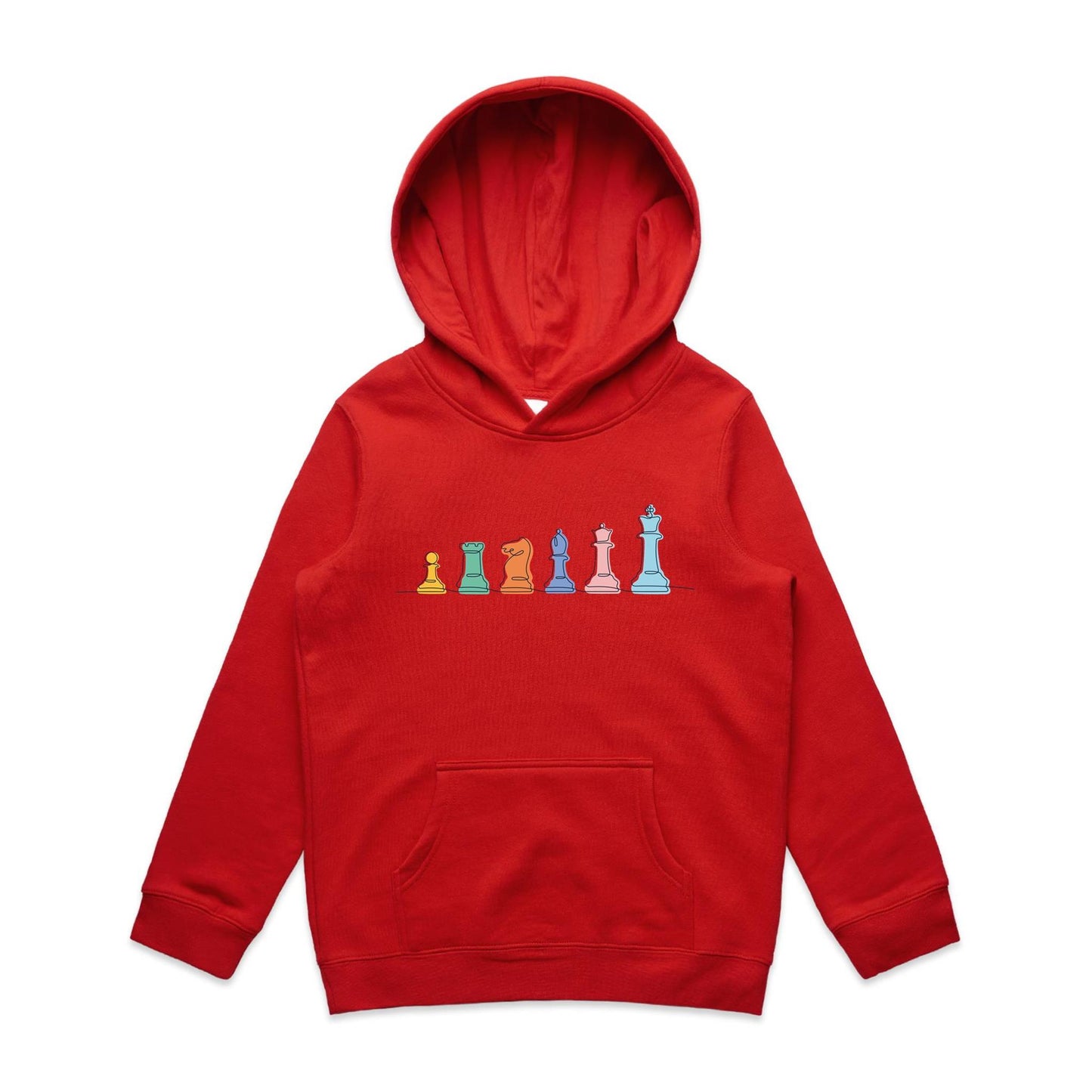 Chess - Youth Supply Hood Red Kids Hoodie Chess Games