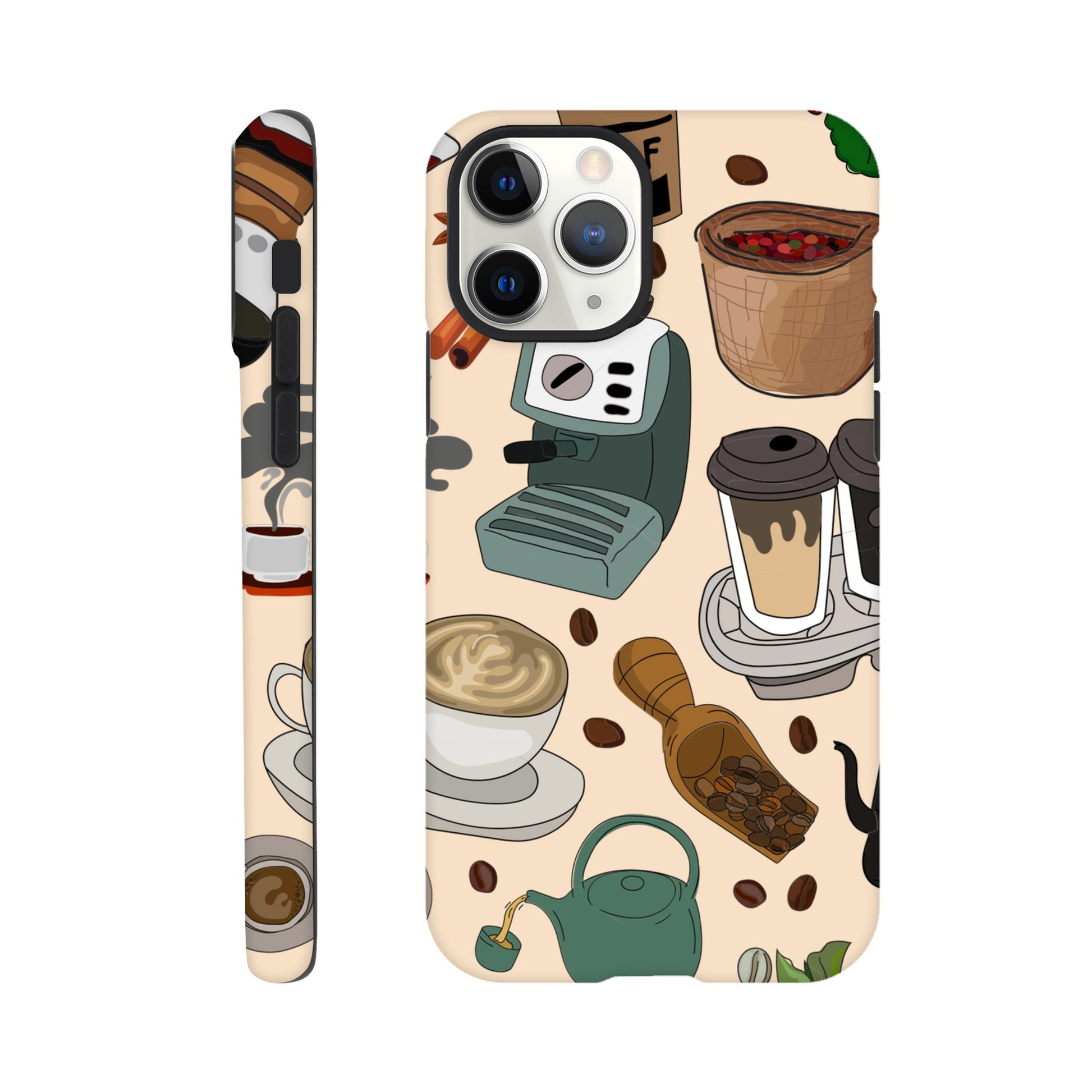 All The Coffee - Phone Tough Case iPhone 11 Pro Phone Case Coffee Globally Fulfilled