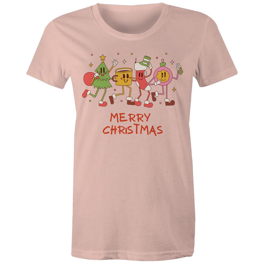 Crazy Christmas Characters - Womens T-shirt