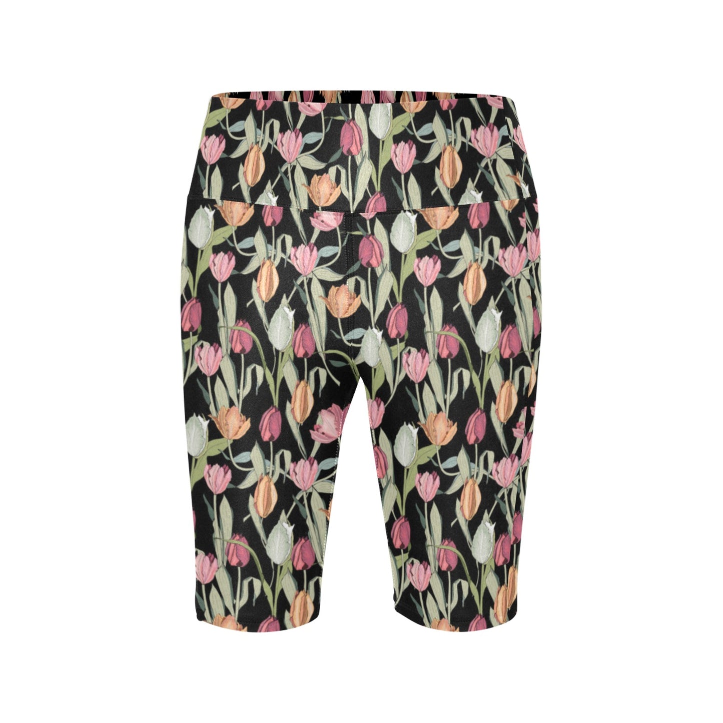 Tulips - Women's Bike Shorts Womens Bike Shorts Plants Printed Offshore