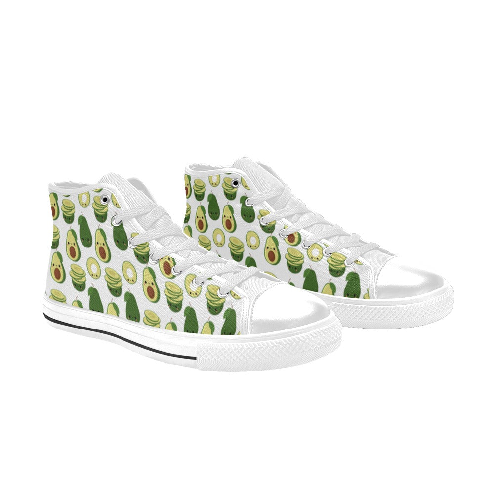 Cute Avocados - Women's High Top Canvas Shoes