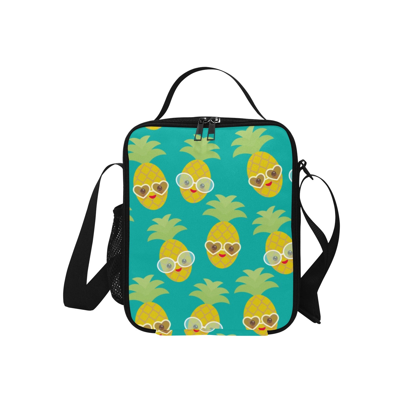 Pineapples With Glasses - Crossbody Lunch Bag for Kids Kids Crossbody Lunch Bag