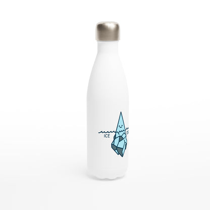 Ice-Osceles - White 17oz Stainless Steel Water Bottle White Water Bottle Maths Science