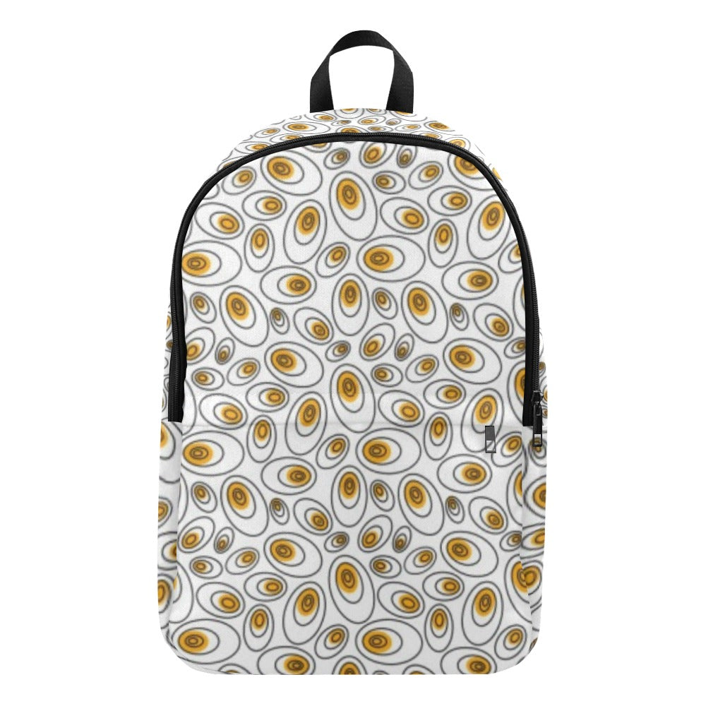 Eggs Abstract - Fabric Backpack for Adult Adult Casual Backpack Food Printed Offshore