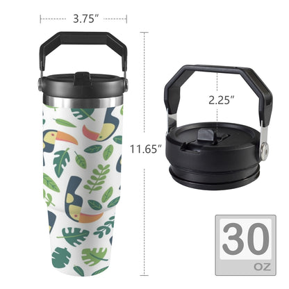 Toucans - 30oz Tumbler with Top Handle